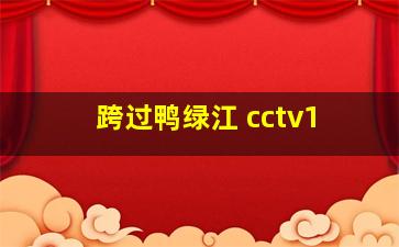 跨过鸭绿江 cctv1